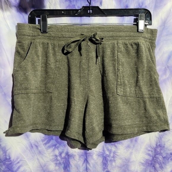 Athletic Works Women's Navy Green Drawstring Shorts Size L(12-14) - Picture 7 of 9